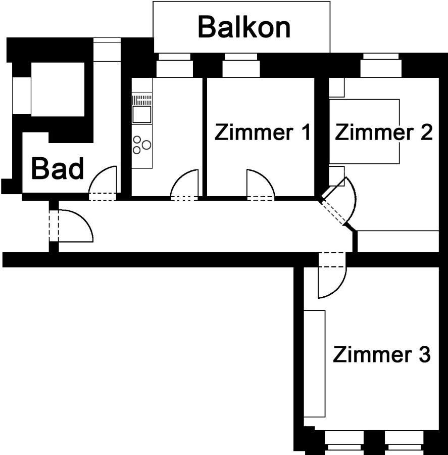 Apartment Clara Chemnitz Esterno foto